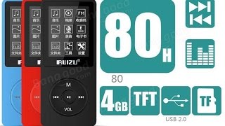 MP3 плеерFmрекордер 18 quot TFT Экран RuiZu X02Автономность до 80 часовлегкий и тонкий [upl. by Aziul904]