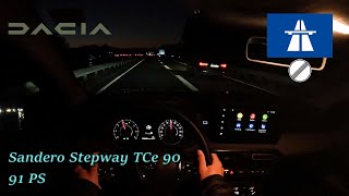 2022 Dacia Sandero Stepway TCe 90 91 PS NIGHTPOV DRIVE FRANKFURT AIRPORT 60 FPS [upl. by Sirah]