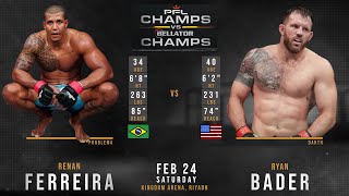 Renan FERREIRA vs Ryan BADER Full FIGHT CHAMPS [upl. by Elysha]