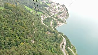 Luftseilbahn Flüelen  Oberaxen Bergfahrt 2020  cable car Switzerland [upl. by Llertac]