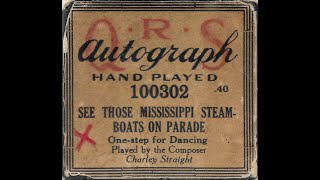 See Those Mississippi Steamboats On Parade  Piano Roll  Reupload and Corrected [upl. by Nims968]