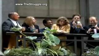 Occupy Wall Street Protesters Meet Champagne Drinkers ABC News [upl. by Dupre41]