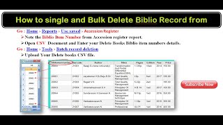 How to Single and Bulk Delete Biblio Record from Koha  Lib Power Tech [upl. by Pampuch205]