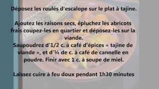 Recette tajine descalopes de veau farcies à la mangue [upl. by Philipines]