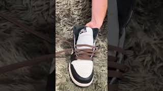 Jordan 1 Laces Tutorial If you are a SneakerHead watch this ❗️ [upl. by Sarajane]