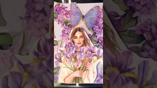 Lavender Theme 💜💐ASMR Journaling asmrsounds miniscrapbooking scrapbookingideas purple [upl. by Kym]