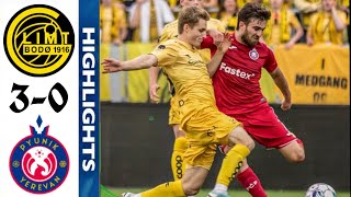 BodøGlimt vs Pyunik Yerevan 30 Highlights  Europa Conference League 2023 [upl. by Llenad]