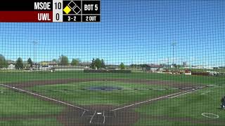 MSOE D2 Club Baseball Vs UWL Championship Game [upl. by Seugram]