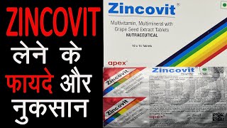 Zincovit Tablet  Uses  Advantages  Consumptions  Quick Medi Info [upl. by Adnohsat450]