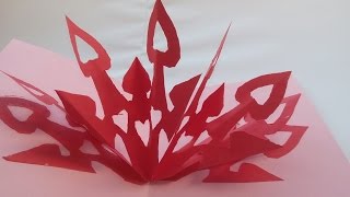 DIY Tutorial 3D Valentinskarte selber machen Making Valentines Day Cards [upl. by Acinhoj]