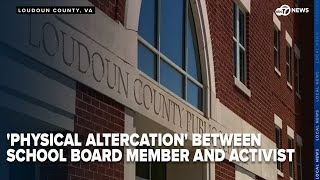 Video shows physical altercation between Loudoun County School Board member and activist [upl. by Sessilu38]