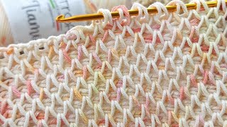 Super Easy Tunisian Crochet Baby Blanket For Beginners online Tutorial  Tunisian [upl. by Annayi480]