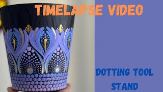 Timelapse video Dotting tool stand art artist mandala timelapsevideo Peacefuldots swoosh [upl. by Jezabelle]