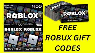 FREE ROBLOX GIFT CARD CODES 2024 UNUSED  Free Roblox Promo Codes UPDATE [upl. by Annahsal]