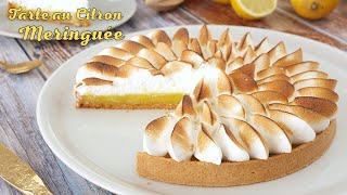 TARTE au CITRON MERINGUÉE  Recette Facile MERINGUE ITALIENNE [upl. by Hahnke735]