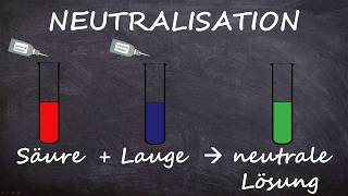 Neutralisationsgleichung von Säure und Lauge [upl. by Zug]