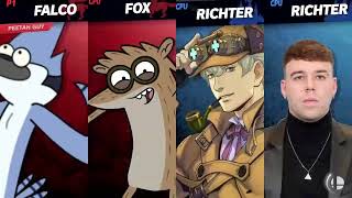 MORDECAI amp RIGBY VS PETER GRIFFIN amp LOWTIERGOD VOICES [upl. by Rudelson]