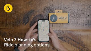 Velo 2 HowTo Ride planning options [upl. by Marino]