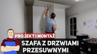 Montaż szafy z drzwiami przesuwnymi  projekt i składanie [upl. by Ymassej]