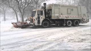 COMPILATION OF DSNY NEW YORK CITY DEPARTMENT OF SANITATION PLOWING AWAY DURING WINTER STORM JONAS [upl. by Ahsilem]