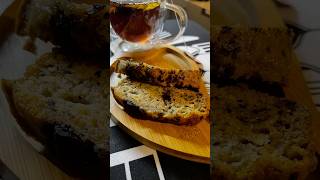 A cozy Autumn evening teatime ☕️ with moist banana bread ❤️youtubeshorts food recipe 🍂 [upl. by Garceau820]