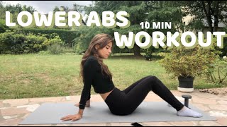 LOWER ABS BURNER  10 MIN HOME WORKOUT [upl. by Rabka]