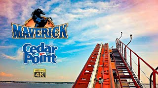 2024 Maverick Roller Coaster On Ride Front Seat 4K POV Cedar Point [upl. by Manda781]