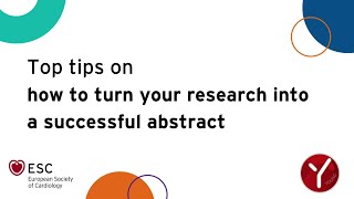 Top tips to turn your research into a successful abstract [upl. by Sarid]