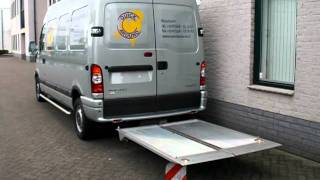 B A R Cargolift FreeAccess laadklep op Renault Mater L3H2 QuickAround koeriers 2 [upl. by Ragse]