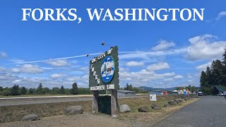 Driving through Forks Washington forks twilight washingtonstate olympicpeninsula [upl. by Ventura400]