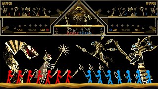 Stickman Fight  Gods of Egypt  Marble amp Ragdoll battle [upl. by Bina]