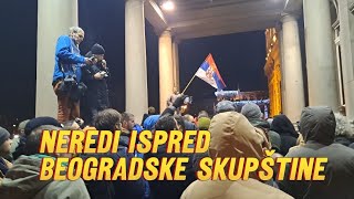 PROTEST ISPRED BEOGRADSKE SKUPŠTINE  ŽANDARMERIJA [upl. by Krutz]