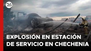 🚨 Explotó una estación de servicio en Chechenia y hay 4 muertos [upl. by Jd37]