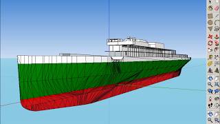 Como fazer uma proa de navio detalhada no Sketchup [upl. by Tullusus]