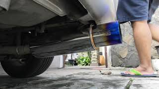 Toyota Vios with HKS Hi Power Jasma exhaust [upl. by Ahsiena]