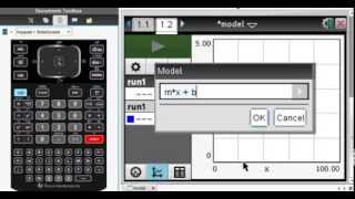 Model Data with TINspire DataQuest [upl. by Nbi]