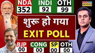 EXIT POLL 2024 LIVE Lok Sabha Election Results  NDA  INDI Alliance  PM Modi  Rahul Gandhi [upl. by Gabby]