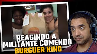 Reagindo às militantes Safira e Clara comendo Burger King [upl. by Htnamas]