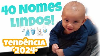 Nomes para bebê masculinos 40 nomes lindos e diferentes tendência 2024 para meninos [upl. by Blight641]