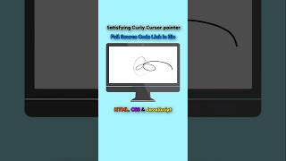 Cursor Pointer javascript  Satisfying Curly Cursor Pointer using JavaScript shorts [upl. by Llerehs]