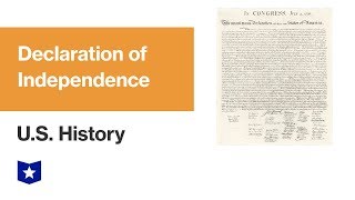 US History  Declaration of Independence [upl. by Tallie]