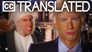 TRANSLATED Donald Trump vs Ebenezer Scrooge Epic Rap Battles of History CC [upl. by Roti528]