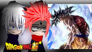 Jujutsu Kaisen React To Goku  Dragon ball Super  Gacha react [upl. by Atnas]