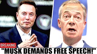 Elon Musk SHAMES Nigel Farage amp UK Police in Explosive Interview [upl. by Yelhs]