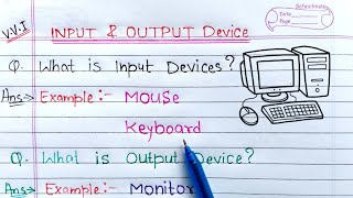 Input amp Output devices of computer  Learn Coding [upl. by Nylasor229]