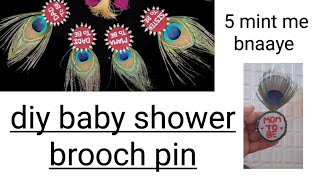 DIY baby shower brooch mom to be jewellery making at home babyshowerbrooch PoojaBardwa [upl. by Ram]