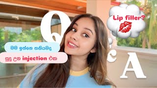 Injection වලින් සුදු වෙන්න 🤫🙈මම කැමතිම එයාට🌹  lip filler 💋 [upl. by Yelah]