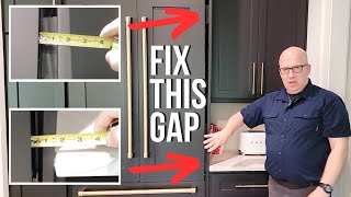 Cabinet Installation Mistakes  How to Fix the End Panel [upl. by Vanny464]