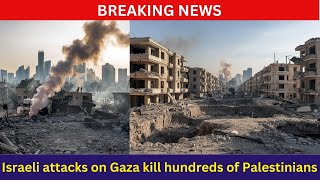 Israels Deadly Attack on Gaza Hundreds of Palestinians Martyred  Latest MHA News [upl. by Anhsirk]