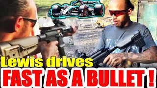 SHOCKING Seven times F1 Champion Lewis Hamiltons first rodeo at the shooting range [upl. by Cousin841]